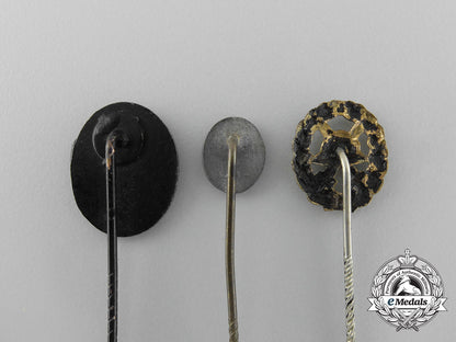 germany,_heer._three_miniature_first&_second_war_german_wound_badge_stick_pins_aa_2503