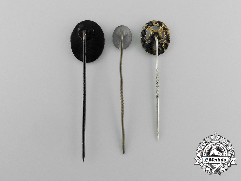 germany,_heer._three_miniature_first&_second_war_german_wound_badge_stick_pins_aa_2504