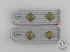 A Mint Pair Of Wehrmacht Heer (Army) Staff Hauptmann Shoulder Boards