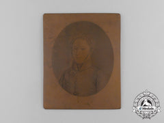 Austria, Empire. An Officer Portrait Printing Plate