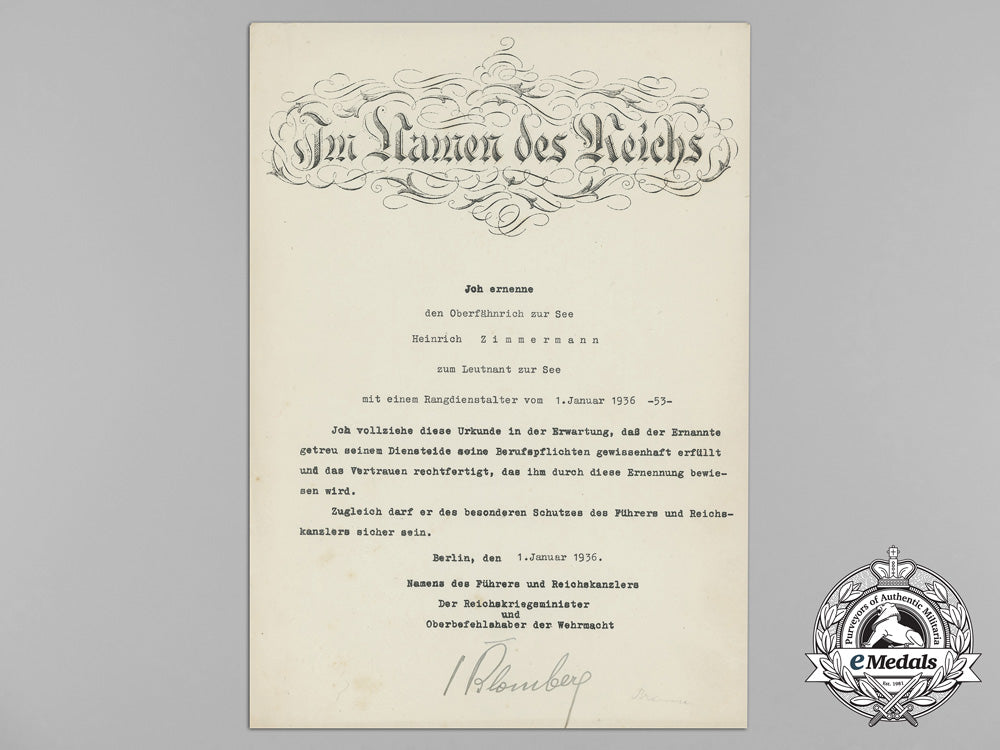 a_document_grouping_to_u-136_commander_heinrich_zimmermann;_kia1942_aa_3005