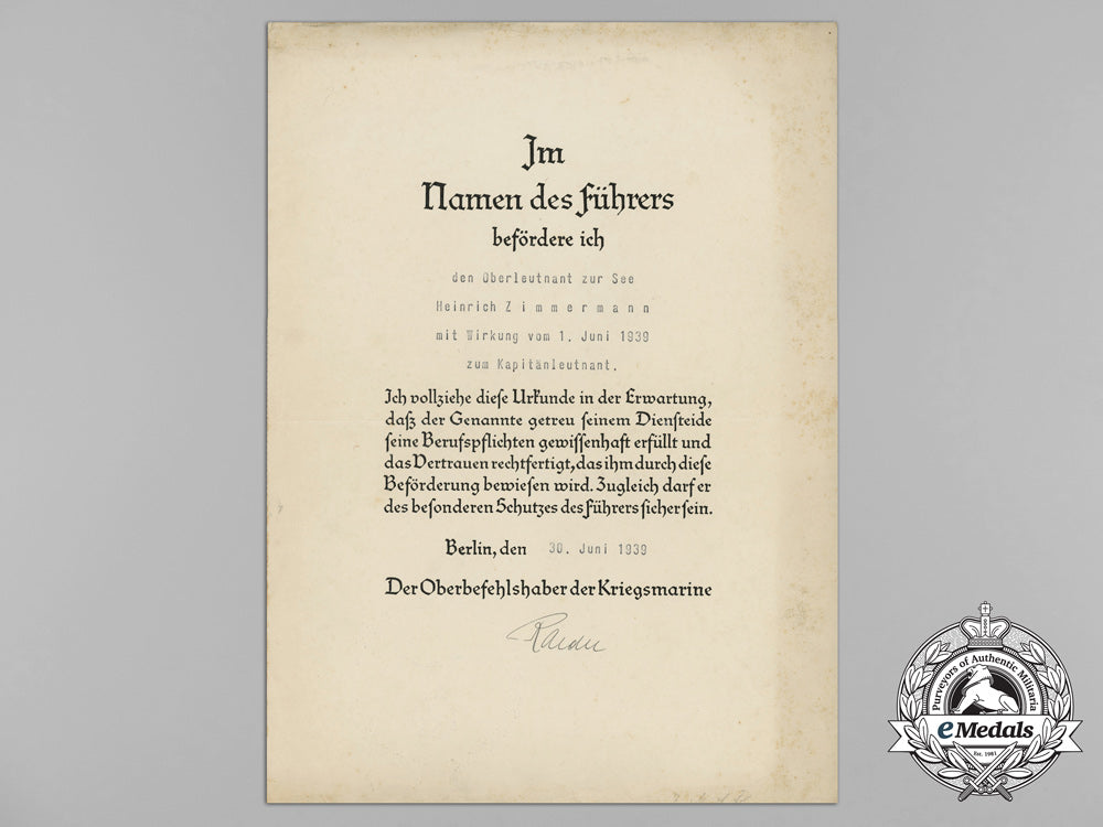 a_document_grouping_to_u-136_commander_heinrich_zimmermann;_kia1942_aa_3007