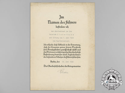 a_document_grouping_to_u-136_commander_heinrich_zimmermann;_kia1942_aa_3007