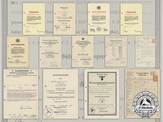 a_large_lot_of_documents_to_julius_maier;_award&_family_documents,&_post-_war_employment_references_aa_3058_1