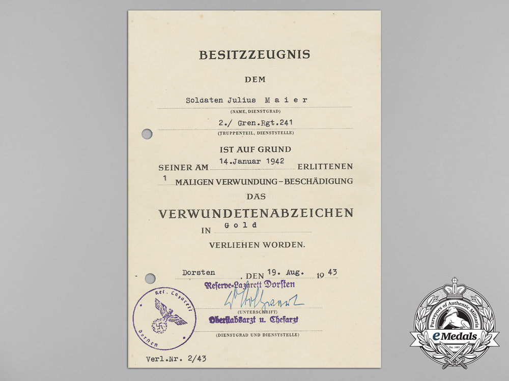 a_large_lot_of_documents_to_julius_maier;_award&_family_documents,&_post-_war_employment_references_aa_3059_1