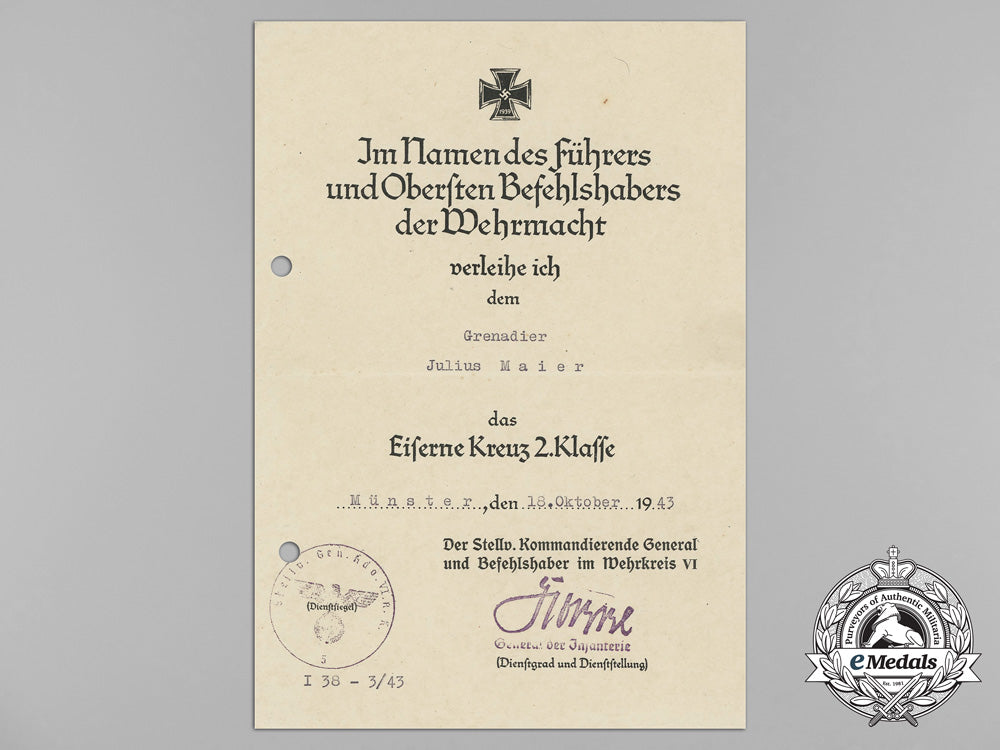 a_large_lot_of_documents_to_julius_maier;_award&_family_documents,&_post-_war_employment_references_aa_3063_1