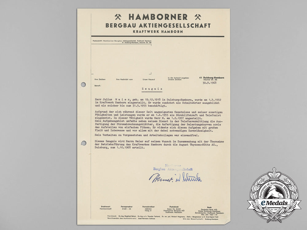 a_large_lot_of_documents_to_julius_maier;_award&_family_documents,&_post-_war_employment_references_aa_3076_1