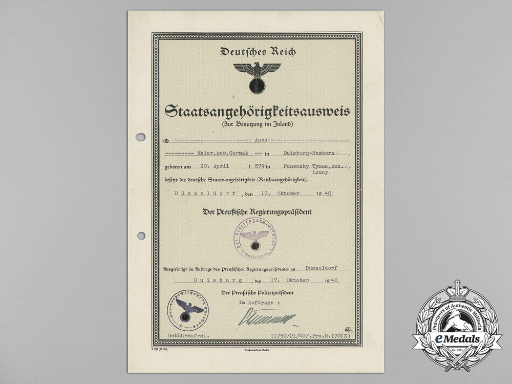 a_large_lot_of_documents_to_julius_maier;_award&_family_documents,&_post-_war_employment_references_aa_3091_1