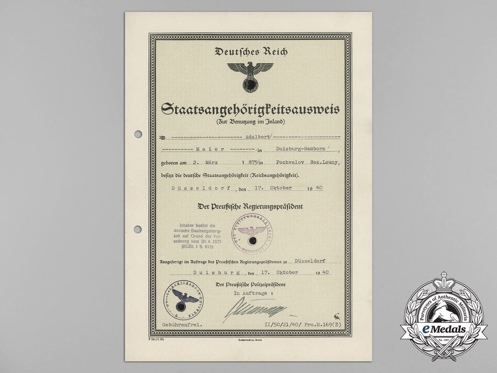 a_large_lot_of_documents_to_julius_maier;_award&_family_documents,&_post-_war_employment_references_aa_3095_1