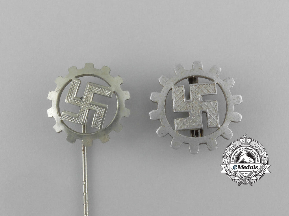 a_grouping_of_two_daf(_german_labour_front)_membership_badges_and_stick_pins_aa_3128