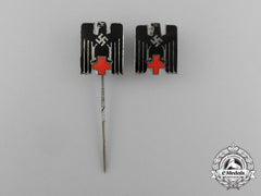 A Grouping Of Two Second War German Drk (German Red Cross) Badges And Stick Pins