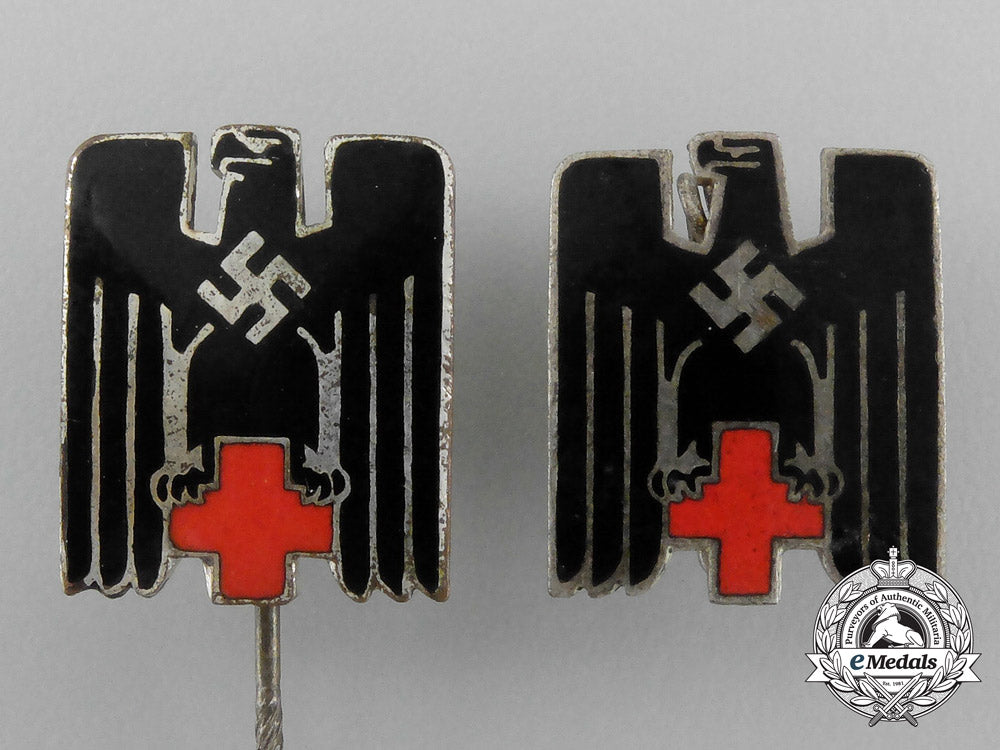 a_grouping_of_two_second_war_german_drk(_german_red_cross)_badges_and_stick_pins_aa_3141