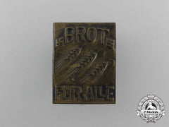 A Third Reich Period “Bread For All” Badge