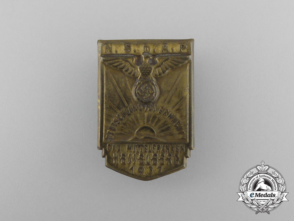 a1933_nsdap_mittelfranken_region“_germany_has_awoken”_badge_aa_3279