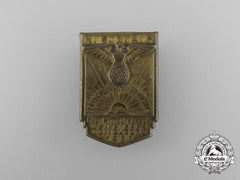 A 1933 Nsdap Mittelfranken Region “Germany Has Awoken” Badge
