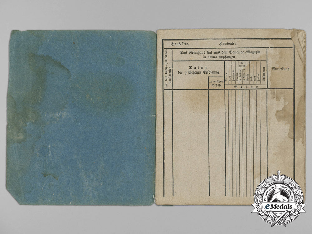 an1850'_s_austrian_army_book_to_member_of_the111_th_croatian_regiment_aa_3347