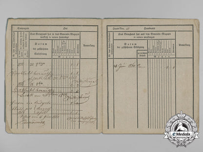 an1850'_s_austrian_army_book_to_member_of_the111_th_croatian_regiment_aa_3349
