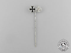 A First And Second War Iron Cross 1914 And War Merit Cross First Class With Swords Stick Pin