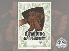 A German Labour Front Employee Safety Awareness In Austrian Factories Poster