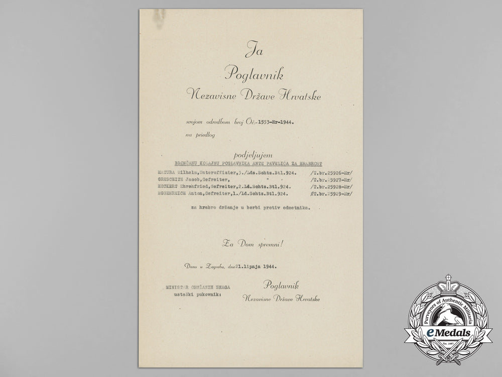 a_wwii_croatian_preliminary_award_document(_vorschlag)_to4_german_luftwaffe_nco's_aa_3885