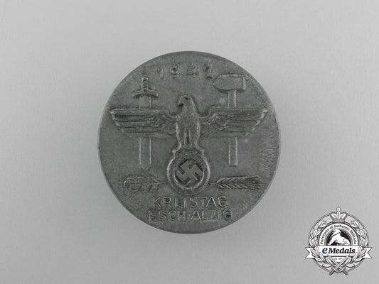 a1942_nsdap_esch-_alzig_district_council_day_badge_aa_3917