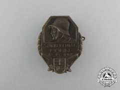 A 1927 Day Of The Steel Helmet (Veteran’s) Day In Bonn Badge