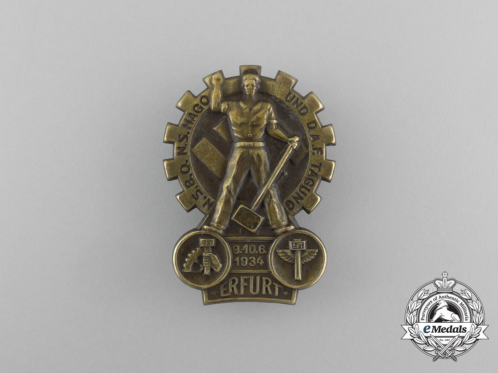 a1934_nsbo,_n.s-_hago,_and_daf_meeting_in_erfurt_badge_aa_3952