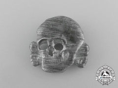A Late Second Pattern (1934-1945) Waffen-Ss Visor Skull