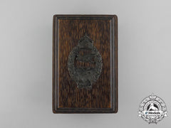 A First War Prussian Pilot's Badge & Hand Made Case