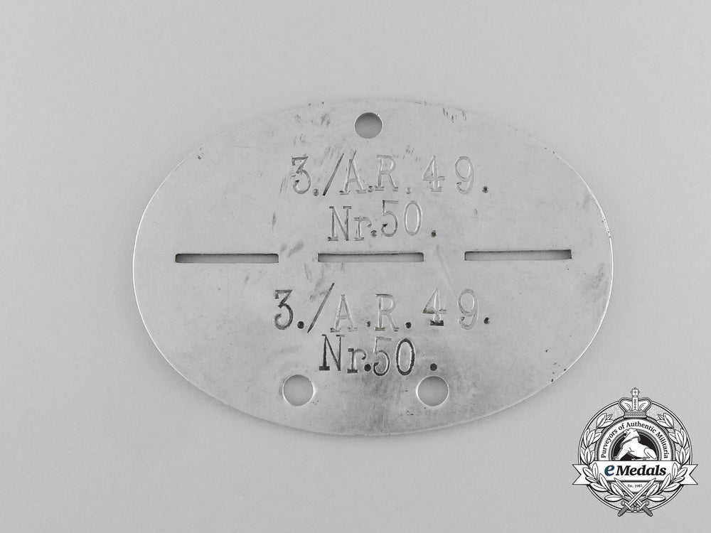 a_second_war_german3_rd_artillery_regiment49_nr.50_identification_tag_aa_4157