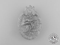 An Absolutely Mint Second War German Silver Grade Tank Badge By Ferdinand Wiedmann