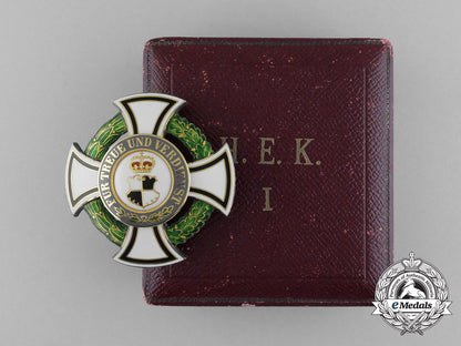 a_prussian_house_order_of_hohenzollern_in_gold;_first_class_cross_with_case_aa_4426