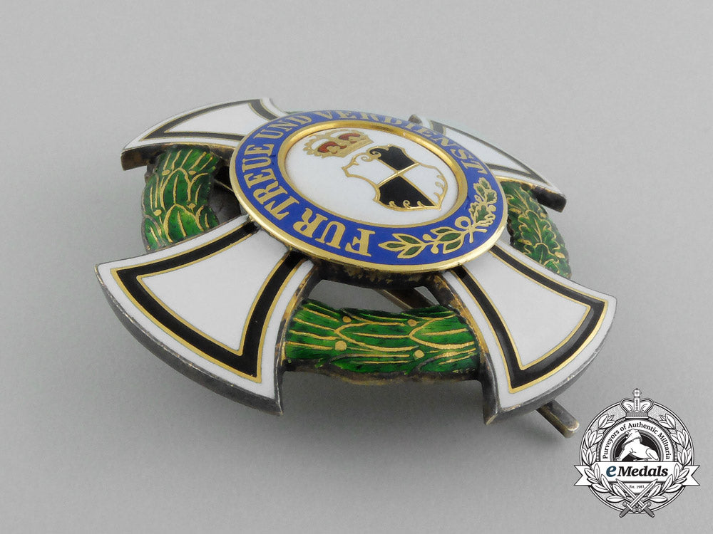 a_prussian_house_order_of_hohenzollern_in_gold;_first_class_cross_with_case_aa_4431