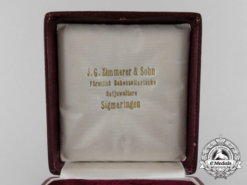 a_prussian_house_order_of_hohenzollern_in_gold;_first_class_cross_with_case_aa_4435