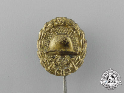 a_first_war_german_gold_grade_wound_badge_miniature_stick_pin_aa_4602