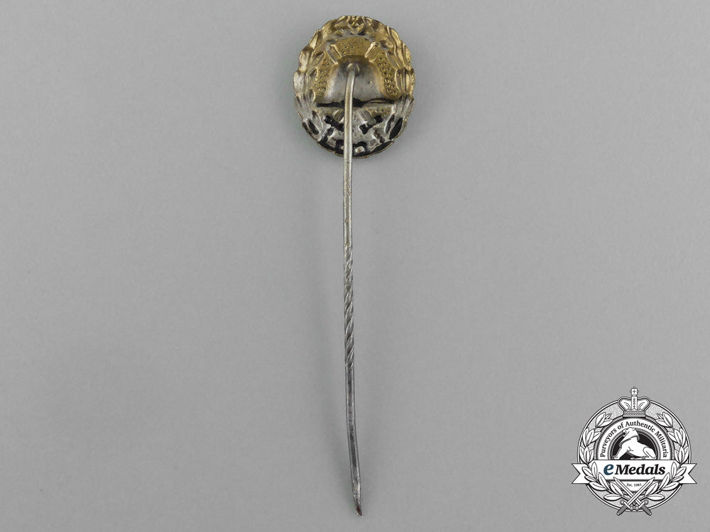 a_first_war_german_gold_grade_wound_badge_miniature_stick_pin_aa_4604