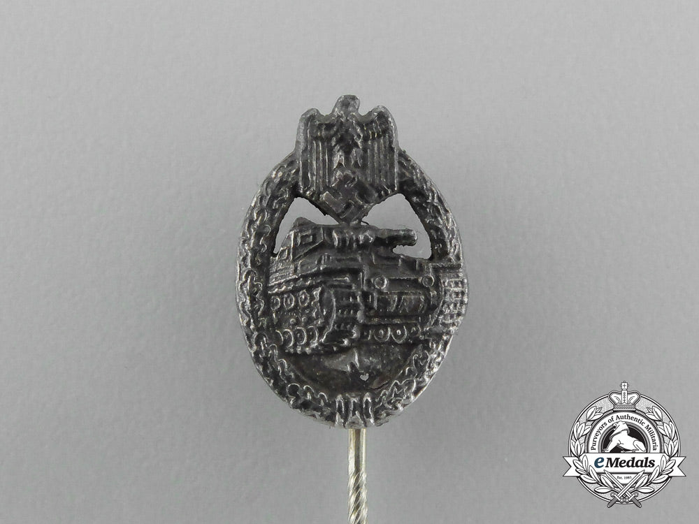 a_second_war_german_silver_grade_tank_badge_miniature_stick_pin_aa_4610