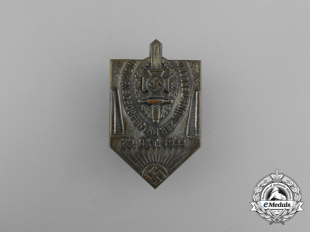 a1933_nskov_münsterland_war_victim_remembrance_day_badge_aa_4796