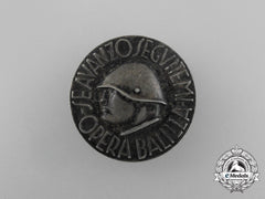 An Italian Fascist Youth "Opera Balilla" Badge