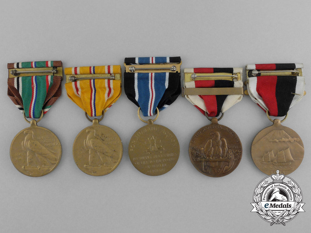 five_american_second_war_medals&_awards_aa_4896