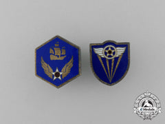 Two United States Army Air Corps (Usaac) Pins