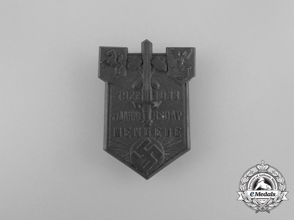 a1922/3311-_year_anniversary_of_nsdap_in_mengede_badge_aa_5301