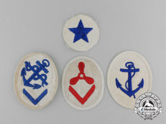 Four Kriegsmarine Career/Trade’s Sleeve Patches