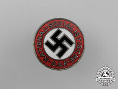 An Early Type Nsdap Membership Badge; Small Version By Hoffstätter Bonn