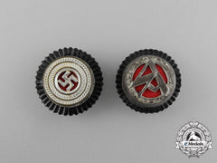 A Grouping Of Two Third Reich German Tri-Colour Cockades