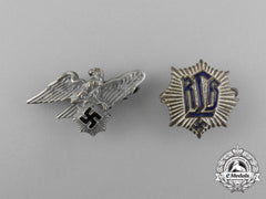 Two Rlb (Air Raid Protection League) Membership Badges
