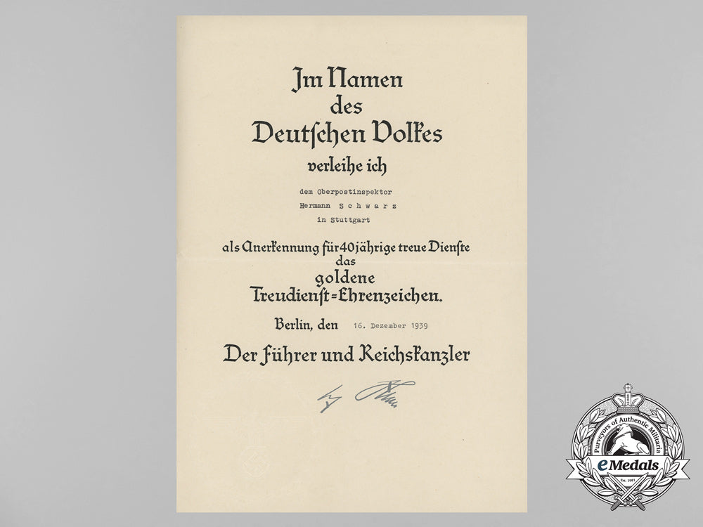 a_faithful_service_medal_in_gold&_award_document_for_hermann_schwarz_aa_5486