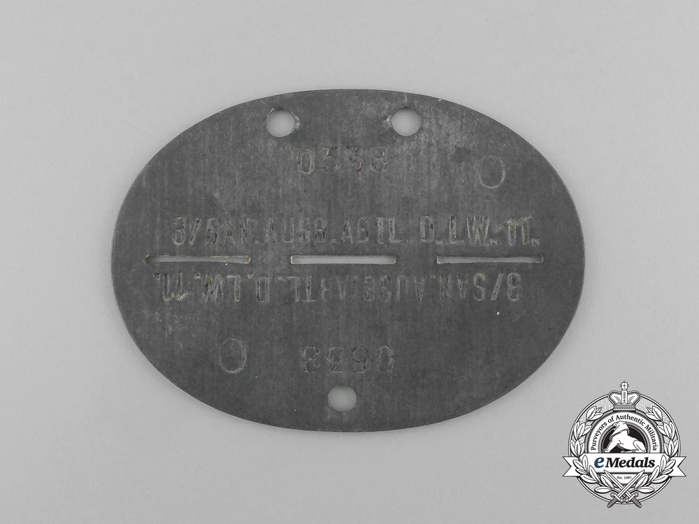 a_second_war_german_luftwaffe_medical_training_detachment_id_tag_aa_5592