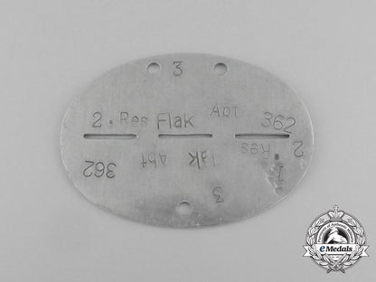 a_second_war_german_reserve_flak/_anti-_aircraft_detachment_id_tag_aa_5594
