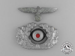 A Wehrmacht Heer (Army) Officer’s Visor Cap Insignia